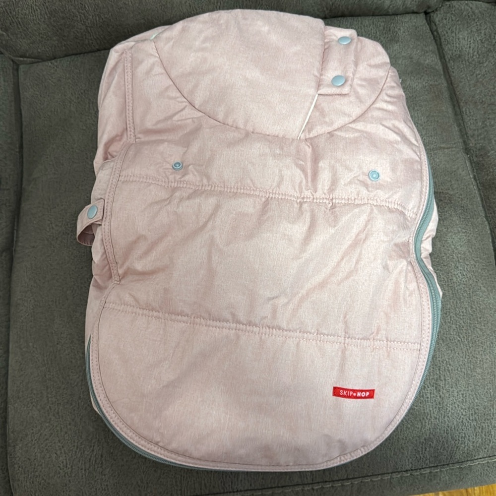 Pink Skip Hop car seat cover